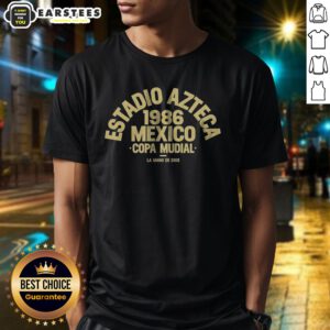 Estadio Azteca 1986 Mexico Copa Mundial shirt on shirt