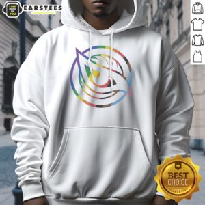 Funny Vancouver Goldeneyes Rainbow LGBTQ Pride Logo PWHL Graphic hoodie displayed on a neutral background.