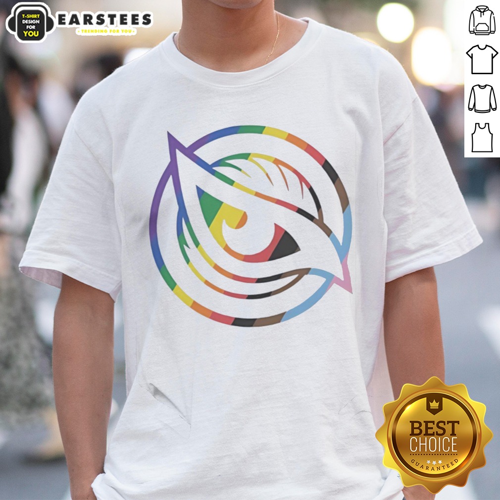 Funny Vancouver Goldeneyes Rainbow LGBTQ Pride Logo PWHL Graphic Shirt on Classic Shirt Funny Vancouver Goldeneyes Rainbow LGBTQ Pride Logo PWHL Graphic Shirt shown as a classic shirt preview