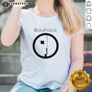 Good Bauhaus Band Profile Silhouette Symbol Music Band Logo Ladies Shirt