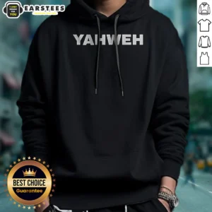 Good Yahweh Minimalist Logo Hoodie in charcoal gray with front pocket and drawstring hood