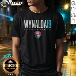 Hot San Diego Wave FC Wynalda 19 San Diego Wave FC Soccer Team shirt displayed on a clean background