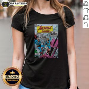 Hot Supergirl First Appearance Action Comics Issue ladies shirt featuring iconic comic book art