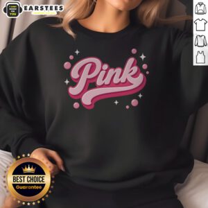 Nice Cute Pink Bubble Logo sweatshirt featuring a vibrant pink bubble logo design.