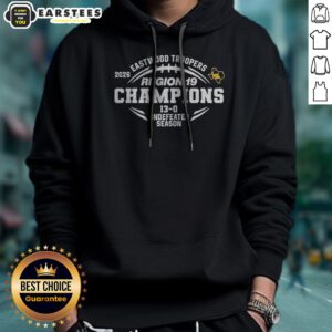 Nice Eastwood Troopers Region 19 Champions 13 0 Undefeated Season hoodie displayed on a neutral background