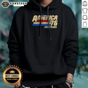 Official America 76 250 Years United States Of America Independence Day Hoodie