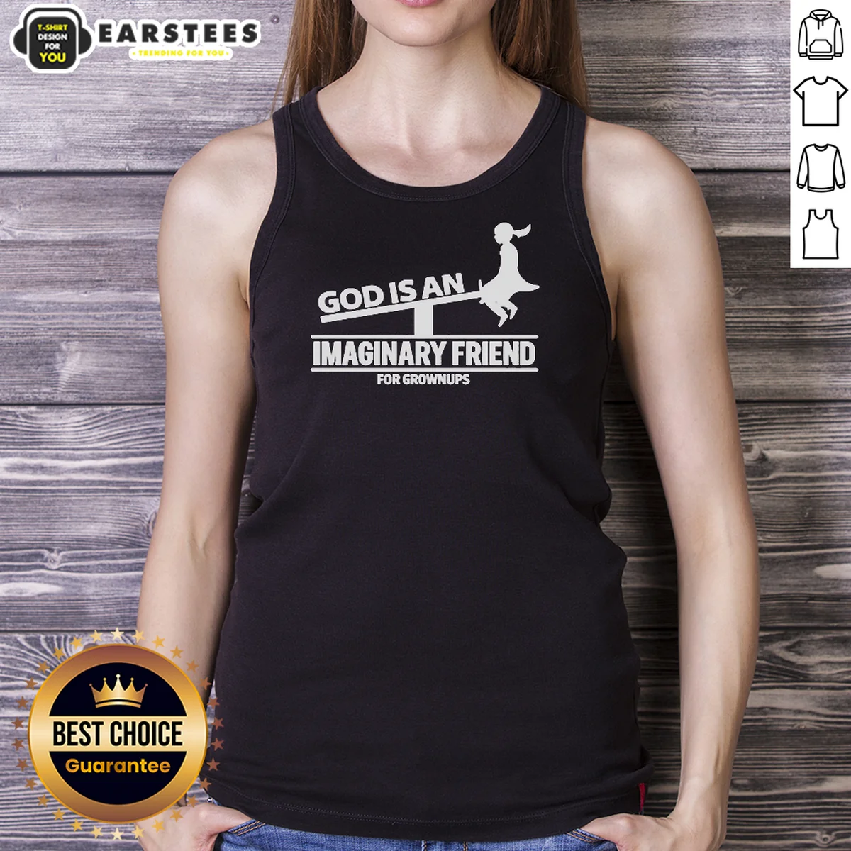 Official God Is An Imaginary Friend For Grownups Shirt - Image 5