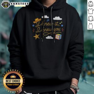 Official I Knew It I Knew You Cowboy Hat Rope Lettering Western Hoodie