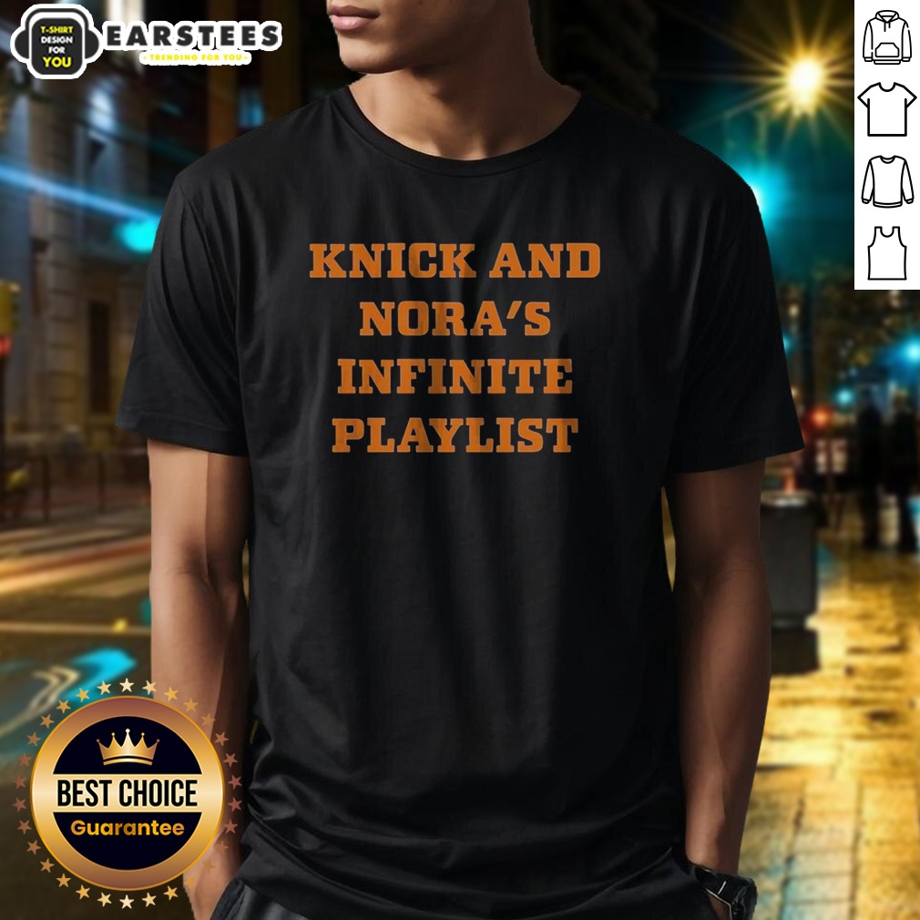 Original Knick And Nora'S Infinite Playlist Shirt on Classic Shirt Original Knick And Nora'S Infinite Playlist Shirt shown as a classic shirt preview