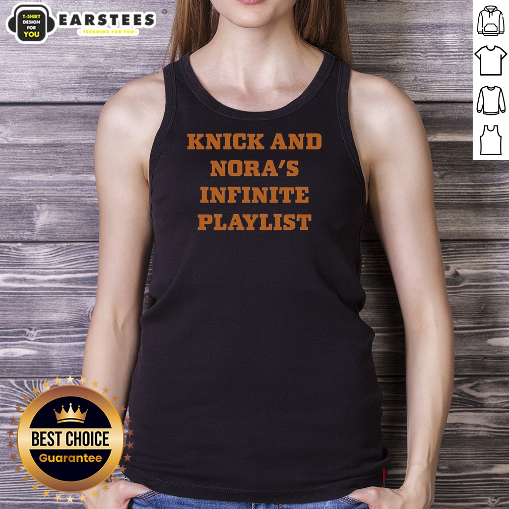Original Knick And Nora'S Infinite Playlist Shirt on Tank Top Original Knick And Nora'S Infinite Playlist Shirt shown as a tank top preview