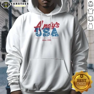 Pretty Andys USA Frozen Custard And Freedom Since 1986 Hoodie