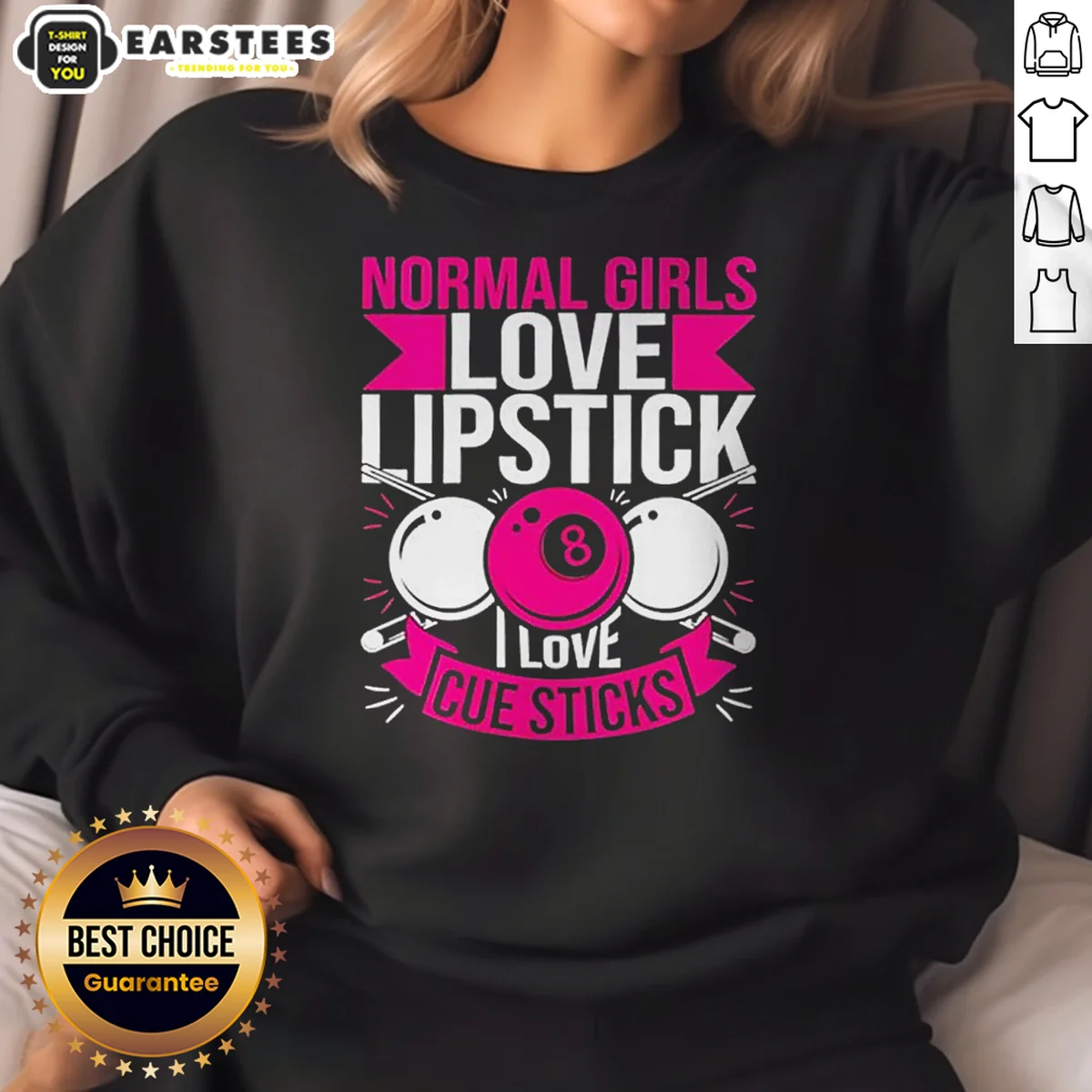 Pretty Billiards Player Pool 8 Ball Sweatshirt Pretty Billiards Player Pool 8 Ball Sweatshirt