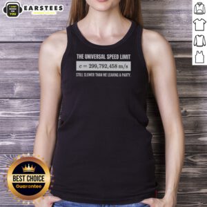 Pretty Faster Than The Speed Of Light Introvert Geek Tank Top