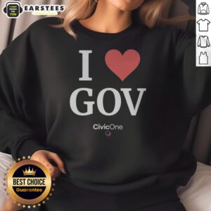Pretty I Heart Gov Sweatshirt