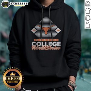 Pretty Texas Longhorns 2026 NCAA College World Series hoodie featuring vibrant team colors and logo