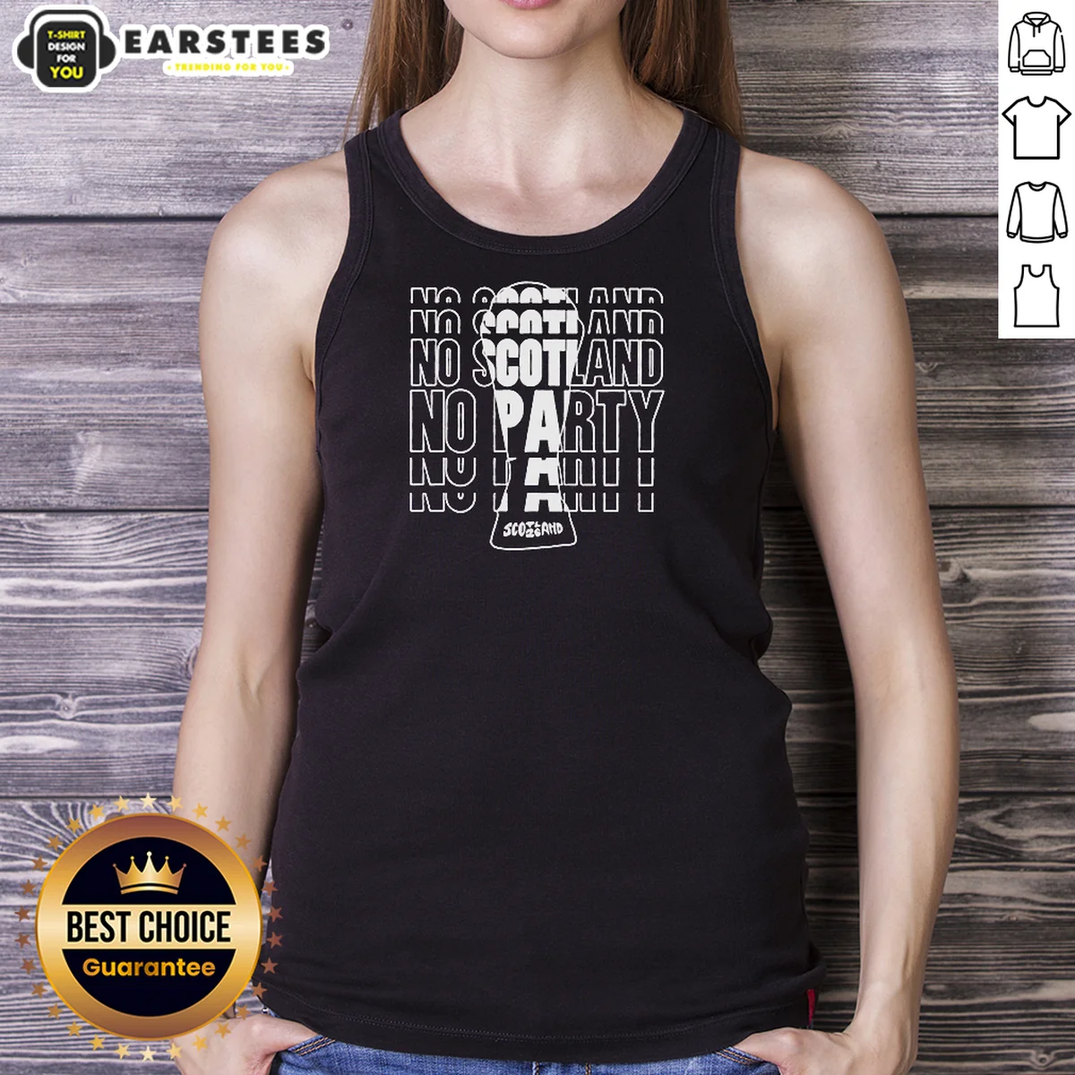 Top No Scotland No Party Scotland Tank Top