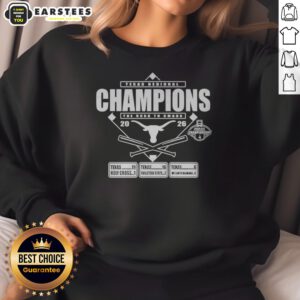 Top Texas Longhorns Austin Regional Champions 2026 sweatshirt in a vibrant design showcasing team spirit.