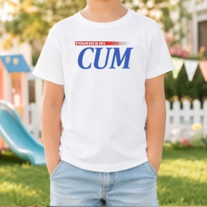 Awesome Powered By Cum Kids T-Shirt