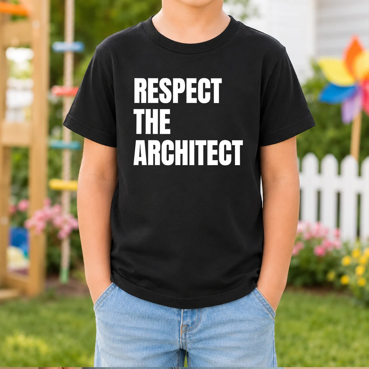Awesome Respect The Architect Kids T-Shirt