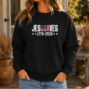 Funny Jesus Saves USA 1776 2026 250 Years Sweater
