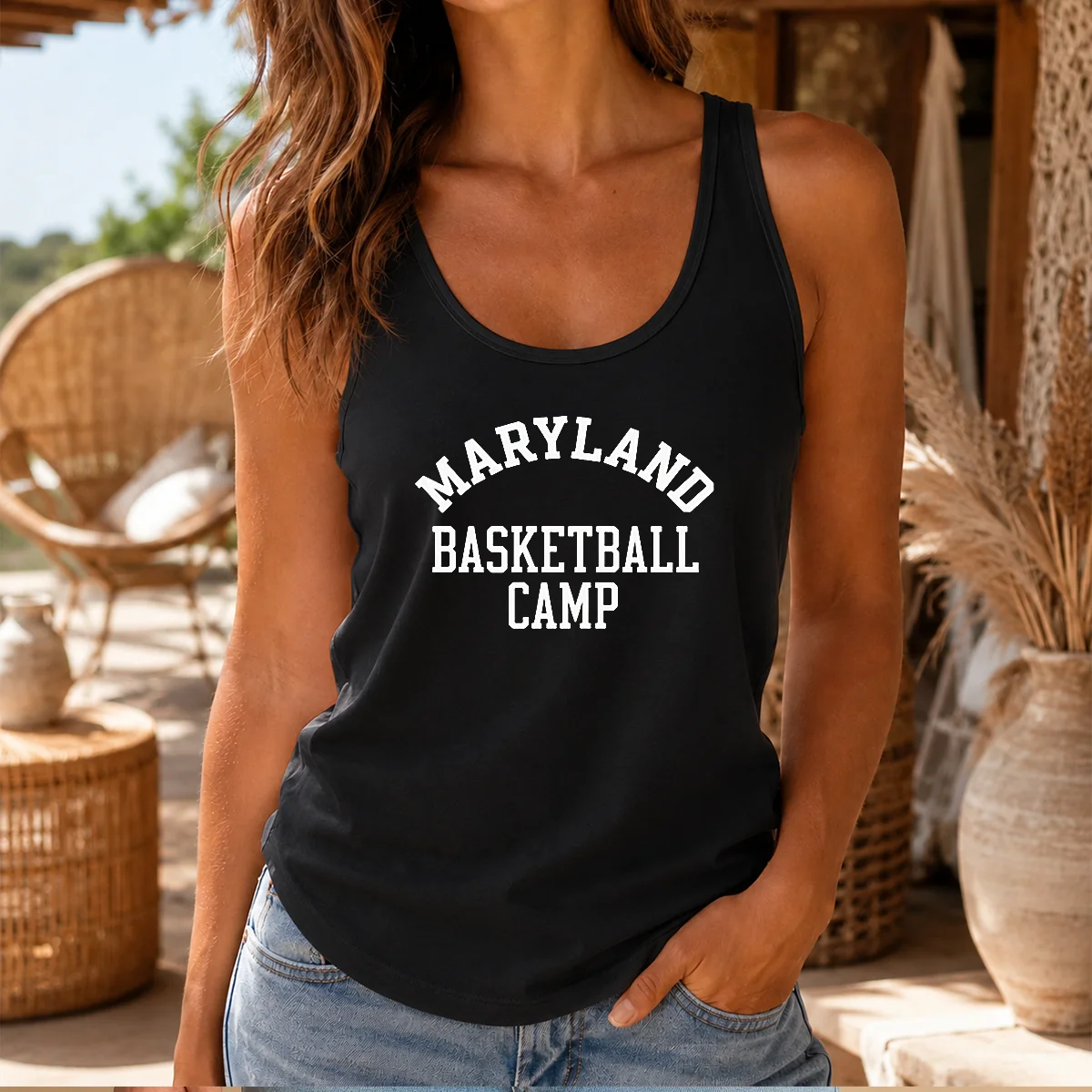 Funny Maryland Basketball Camp Tank Top
