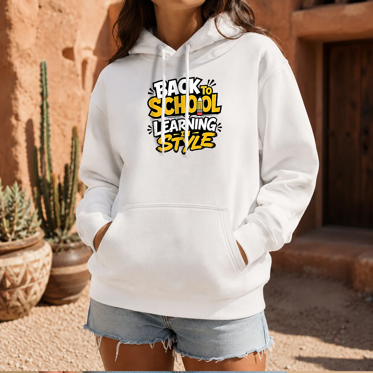 Good Back To School Learning In Style Silhouette Hoodie