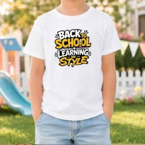Good Back To School Learning In Style Silhouette Kids T-Shirt