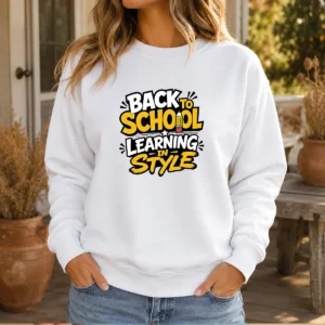 Good Back To School Learning In Style Silhouette Sweater