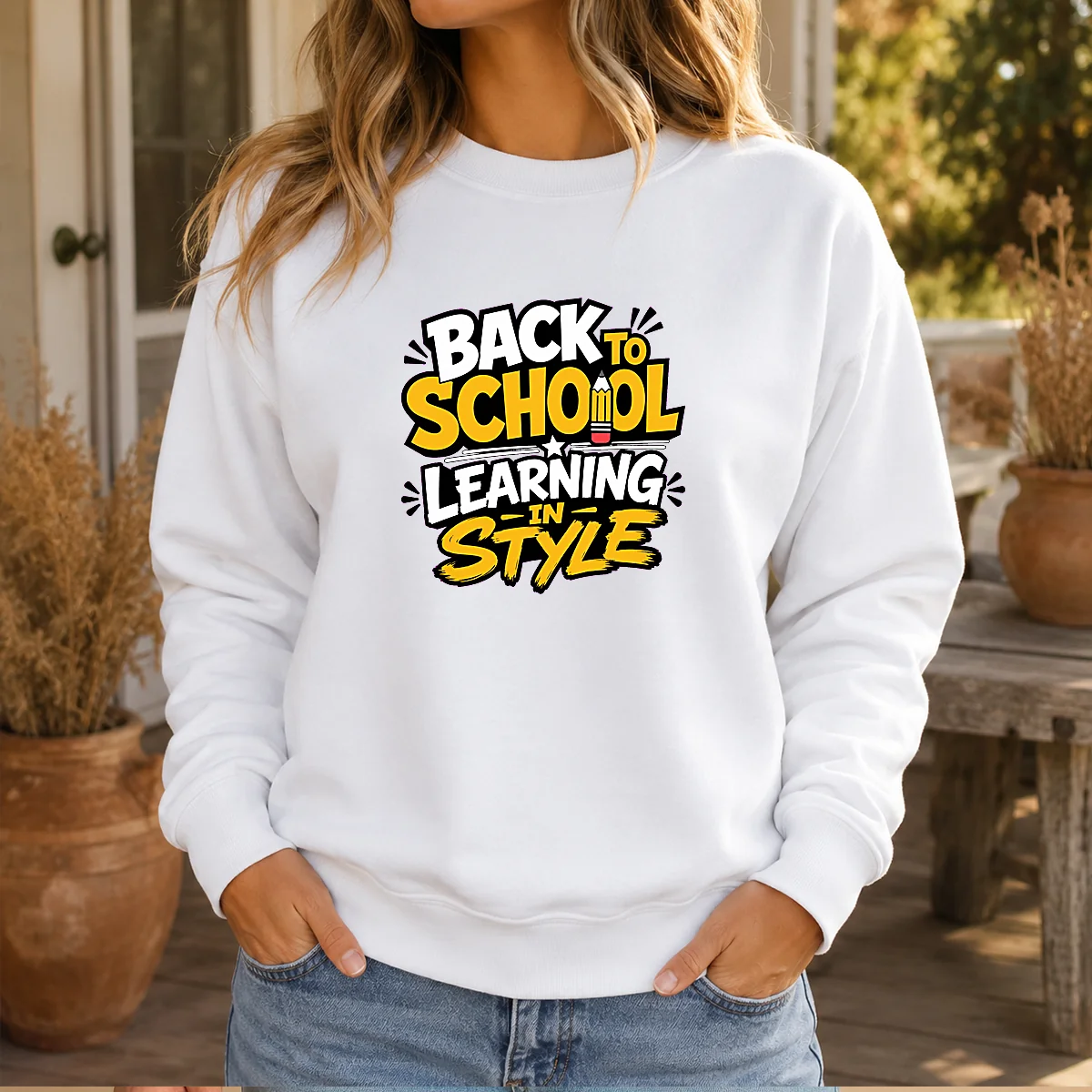Good Back To School Learning In Style Silhouette Sweater