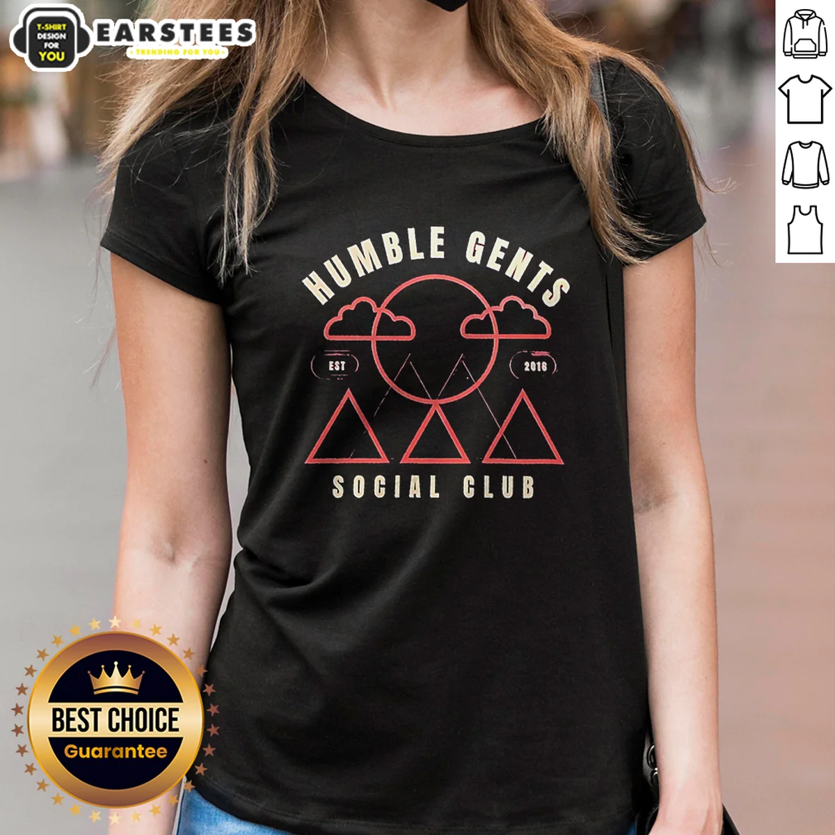Good Humble Gents Social Club EST Ladies Shirt Good Humble Gents Social Club EST Ladies Shirt