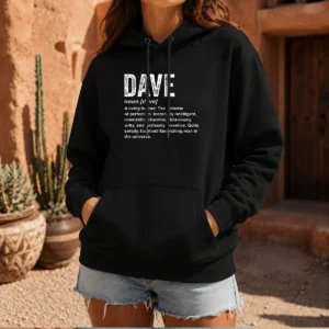 Hot Personalized Definition Funny Dave Hoodie