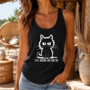 Nice Fluff Around And Find Out Cat Tank Top