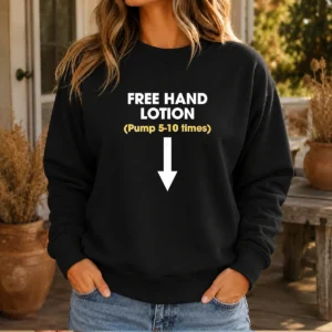 Official Free Hand Lotion Pump 5 10 Times Sweater