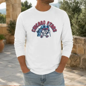 Official Kid'S Chicago Stars FC Soccer Player Blue Long Sleeve Shirt
