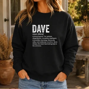 Official Personalized Definition Funny Dave Geek Sweater