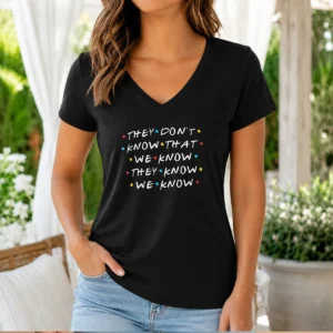 Official They Don'T Know That We Know They Know We Know V-Neck Shirt