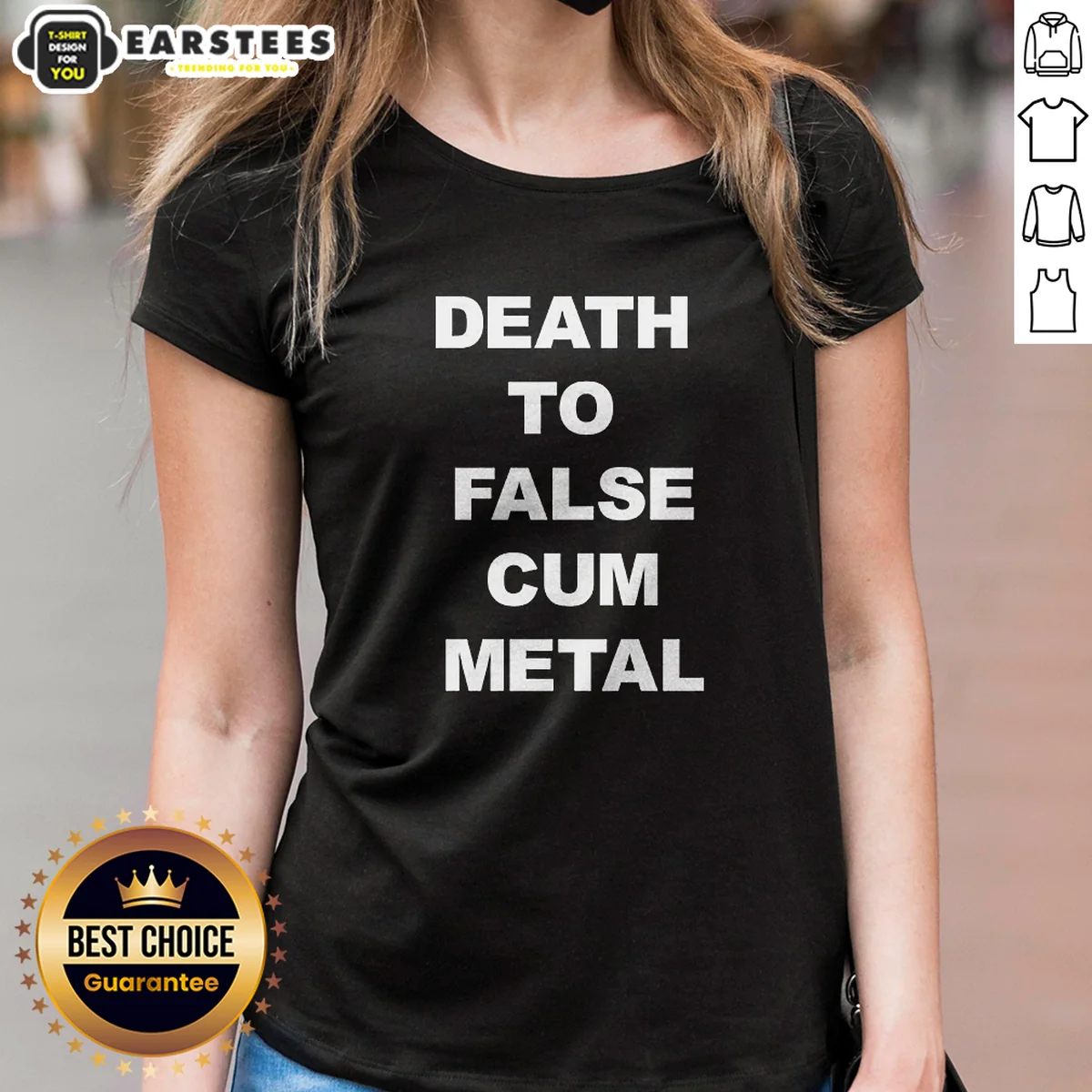 Original Death To False Cum Metal Ladies Shirt Original Death To False Cum Metal Ladies Shirt