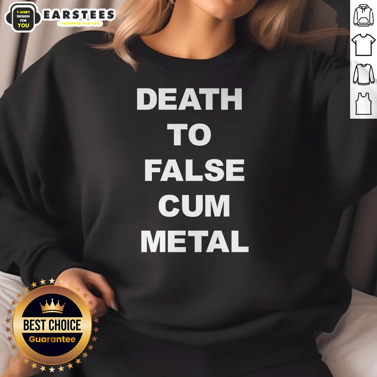 Original Death To False Cum Metal Sweatshirt Original Death To False Cum Metal Sweatshirt