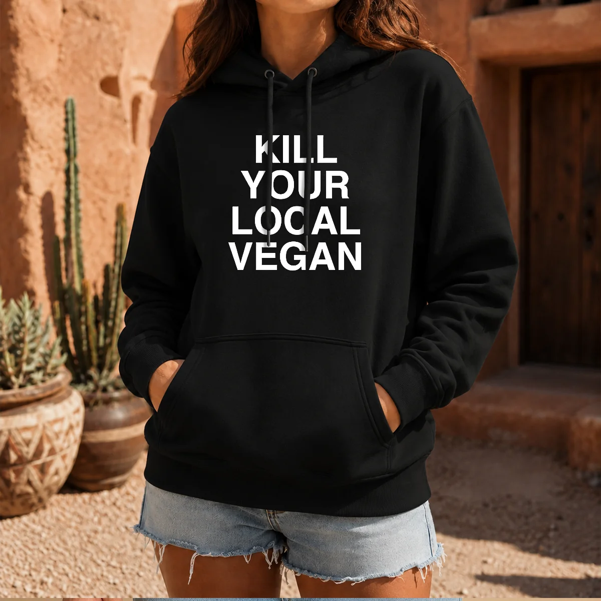 Original Kill Your Local Vegan Hoodie