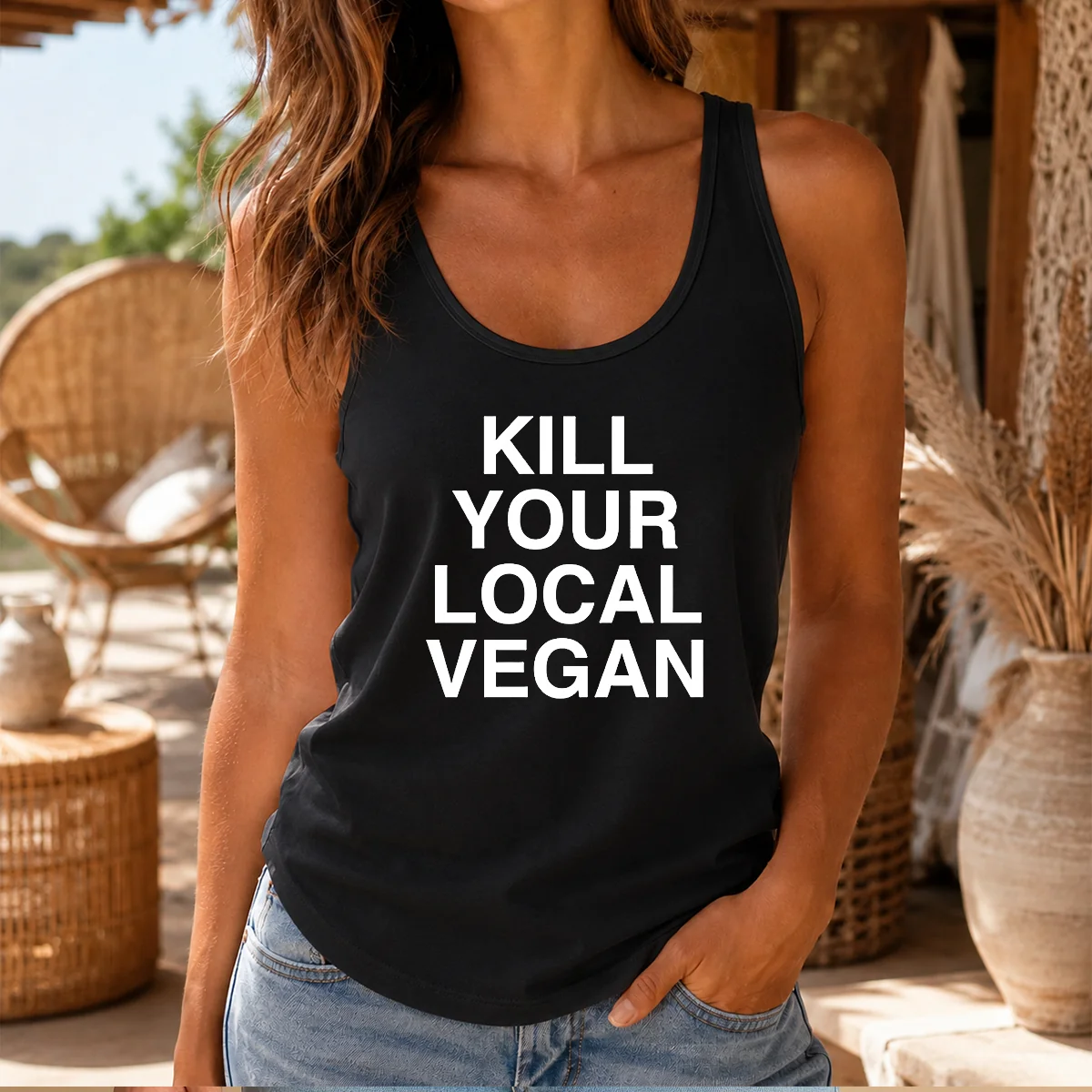 Original Kill Your Local Vegan Tank Top