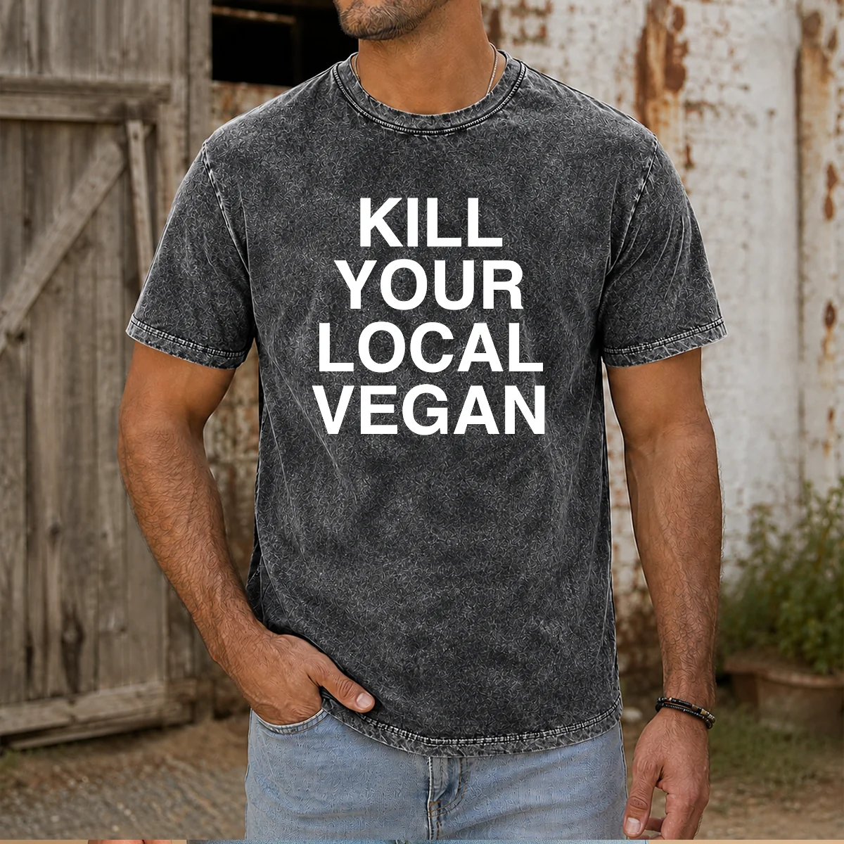 Original Kill Your Local Vegan Washed T-Shirt
