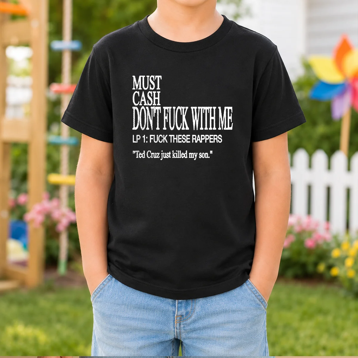 Original Must Cash Don'T Fuck With Me Kids T-Shirt