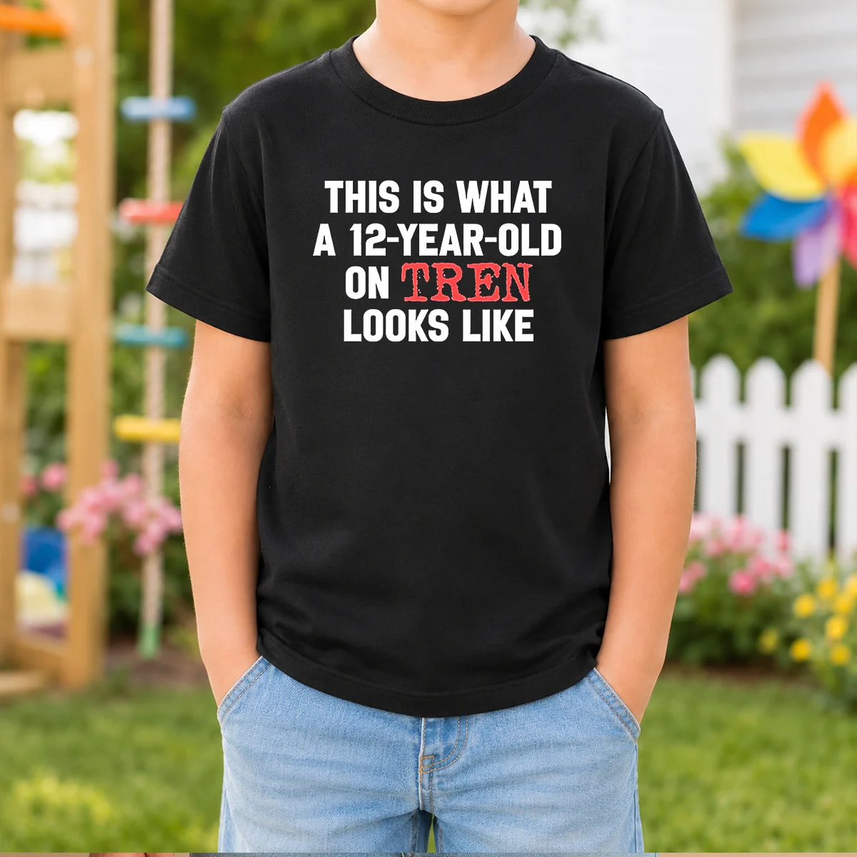 Original This Is What A 12 Year Old On Tren Looks Like Kids T-Shirt