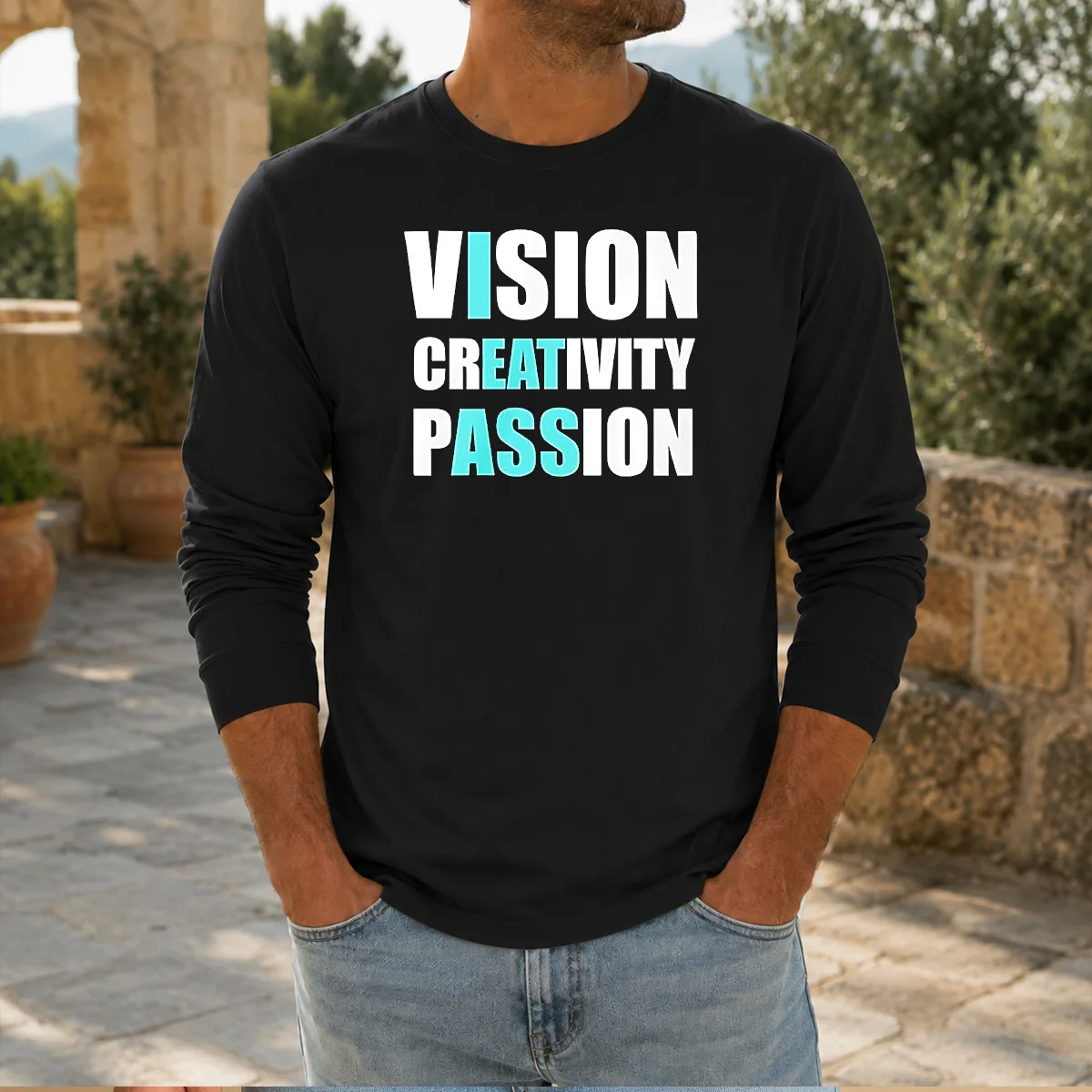 Original Vision Creativity Passion I Eat Ass Long Sleeve Shirt