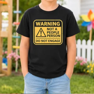 Original Warning Not A People Person Kids T-Shirt