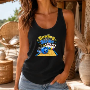 Premium Bowling For Strike Fun Vector Tank Top