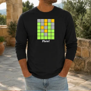 Premium Minesweeper Phew Grid Long Sleeve Shirt