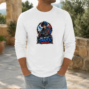 Premium Takas World Anime Characters Streetwear long sleeve shirt with vibrant anime graphics on comfortable fabric