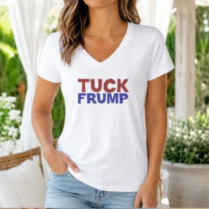 Premium Tuck Frump Political Satire V-Neck Shirt