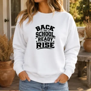 Pretty Back To School Ready To Rise Silhouette Sweater